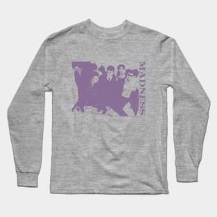 Madness - Silhouette Retro Purple Long Sleeve T-Shirt